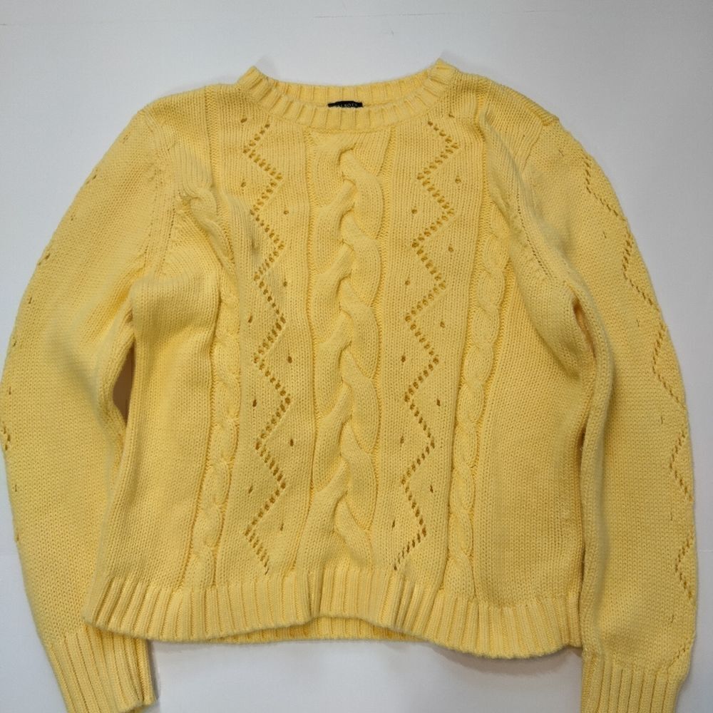 Talbots Plus Size Yellow Sweater